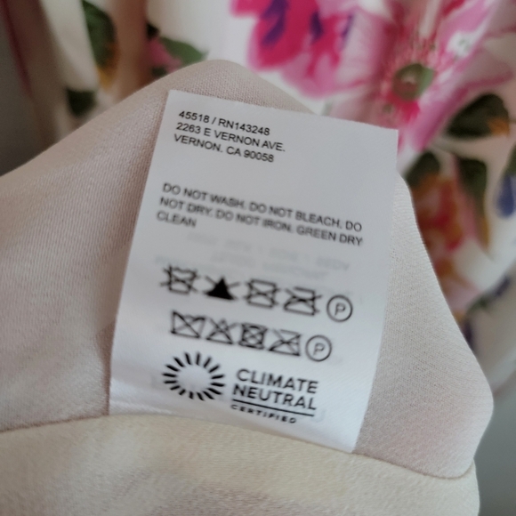 Reformation Genesis Silk Dress in Giverny size 4 NWT - Picture 14 of 14